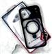 Задняя крышка Iphone 17 Pro Max D GLORY пластиковая, прозрачная, MagSafe- подставка, силиконовый борт, черная