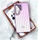 Задняя крышка Iphone 17 Pro D GLORY, ребристая поверхность, M, бархат внутри, розовая