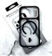 Задняя крышка Samsung Galaxy S26 FE 2in1 Eco-friendly CASE матово-прозрачная, цветной MagSafe и матовый силиконовый борт, черная