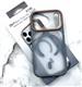 Задняя крышка Samsung Galaxy S26 FE 2in1 Eco-friendly CASE матово-прозрачная, цветной MagSafe и матовый силиконовый борт, титановая