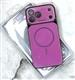 Задняя крышка Iphone 17 PROTECTIVE CASE, AUTO FOCUS глянцевая, защита камеры, силиконовый борт, ярко-розовая
