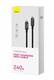 Кабель Baseus Tungsten Gold Fast Charging Data Cable USB to Type-C 100W 2m Black