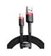 Кабель Baseus cafule Cable USB For Type-C 3A 1m Red+Black