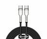 Кабель Baseus Cafule Series Metal Data Cable Type-C to Type-C 100W 1m Black