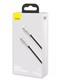 Кабель Baseus Cafule Series Metal Data Cable Type-C to iP PD 20W 2m Black