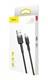 Кабель Baseus cafule Cable USB For iP 2.4A 0.5m Red+Black