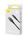 Кабель Baseus Tungsten Gold Fast Charging Data Cable USB to Type-C 100W 1m Black