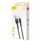 Кабель Baseus cafule Cable USB For iP 2A 3m Gold+Black