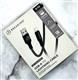 Кабель Breaking Soft Touch K19, USB-A - Lightning, 12W, 2.4A, 1м (Черный)