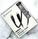 Кабель Breaking Soft Touch K21, USB-C - Lightning, 27W, 3.0A, 1м (Черный)
