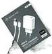 Блок питания сетевой Breaking P-18, USB-A, 12W, 2.4A + кабель USB-A - Micro USB (Белый)