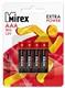 Элемент питания Mirex R03 / AAA 1,5V 4 шт (4/48/960), ecopack