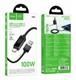 Кабель HOCO U154 USB - Type-C, 100W, 1.2 м, черный