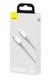 Кабель Baseus High Density Braided Fast Charging Data Cable Type-C to iP PD 20W 1m White