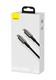 Кабель Baseus Tungsten Gold Fast Charging Data Cable Type-C to Type-C 100W 1m Black