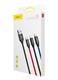 Кабель Baseus Three Primary Colors 3-in-1 Cable USB For M+L+T 3.5A 1.2m Black