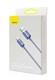 Кабель Baseus Crystal Shine Series Fast Charging Data Cable USB to iP 2.4A 1.2m Purple