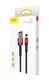 Кабель Baseus cafule Cable USB For iP 2.4A 1m Red+Black