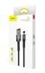 Кабель Baseus cafule Cable USB For iP 2.4A 1m Gray+Black