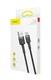Кабель Baseus cafule Cable USB For Type-C 2A 2m Gray+Black
