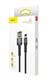 Кабель Baseus cafule Cable USB For iP 1.5A 2m Gray+Black