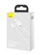 Кабель Baseus Superior Series Fast Charging Data Cable USB to iP 2.4A 2m White