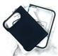 Задняя крышка Iphone 18 Fold TechWoven Case тканевый с бархатом внутри + прозрачный пластик, MagSafe, черная