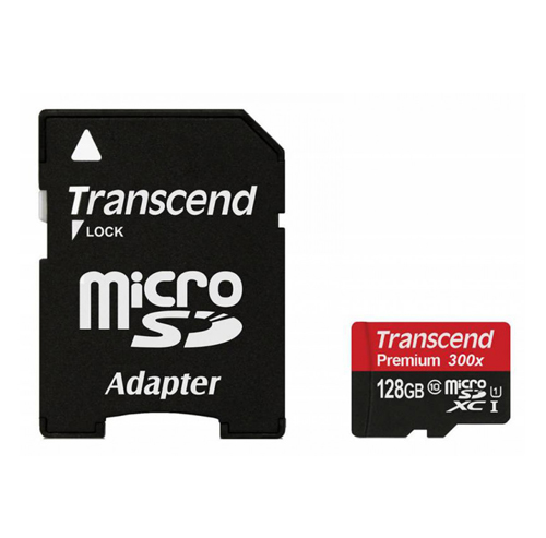 Карта памяти microsdxc uhs i u3 transcend 128 гб